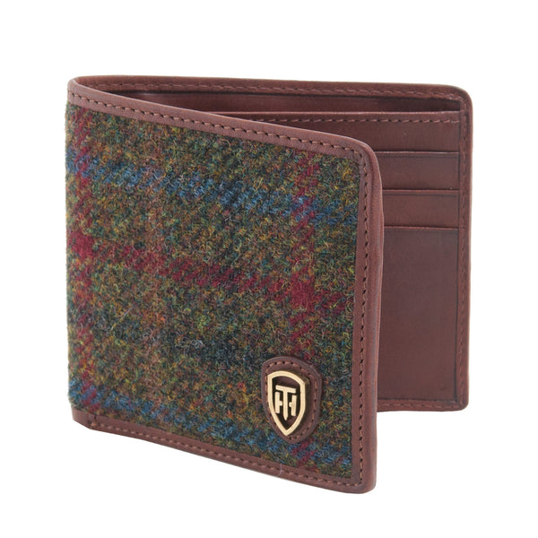 2038 THT - Harris Tweed Zip Two Fold Wallet