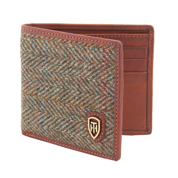 2038 THT - Harris Tweed Zip Two Fold Wallet