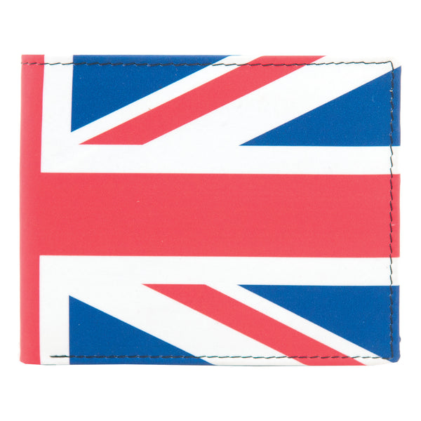 2039 19 - Two Fold Leather Union Jack Print Wallet