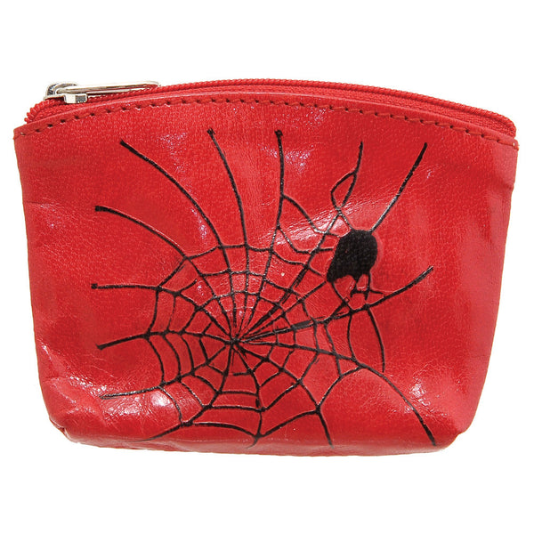 3020 13 9 - Spider & Cobweb Zip Top Coin Purse