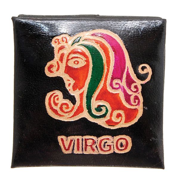 3021 13 VIR - Handpainted Zodiac Coin Purse