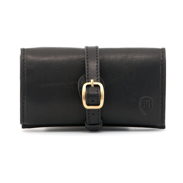 4212 THV - Italian Leather Mini Jewellery Roll Holder