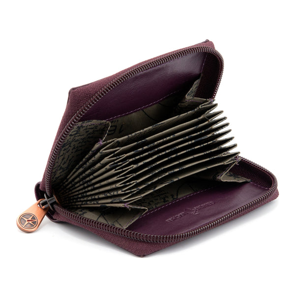 5003 17 - Zip Around Fan Credit Card Holder