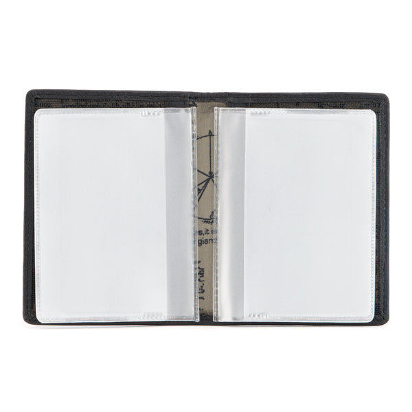 5005 17 - Leather Credit Card Holder with Plastic Inserts