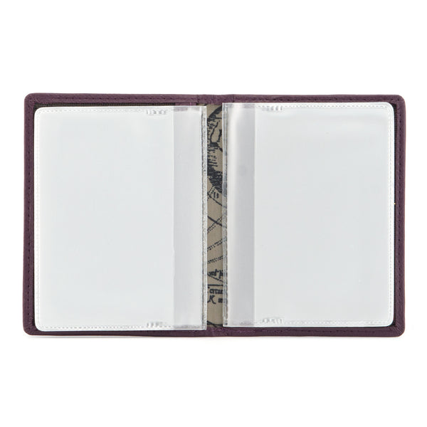 5005 17 - Leather Credit Card Holder with Plastic Inserts