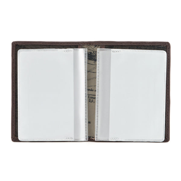 5005 17 - Leather Credit Card Holder with Plastic Inserts