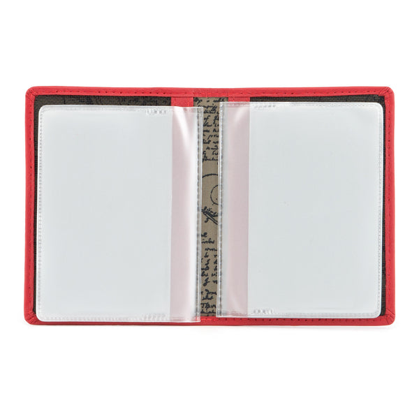 5005 17 - Leather Credit Card Holder with Plastic Inserts