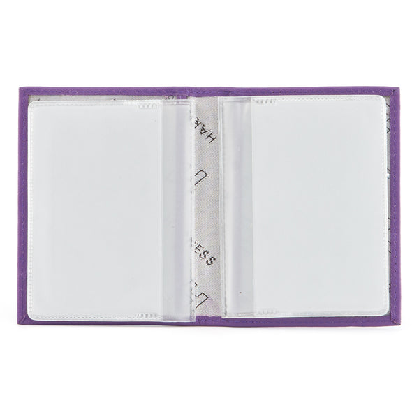 5005 21 - Leather Credit Card Holder with Plastic Inserts