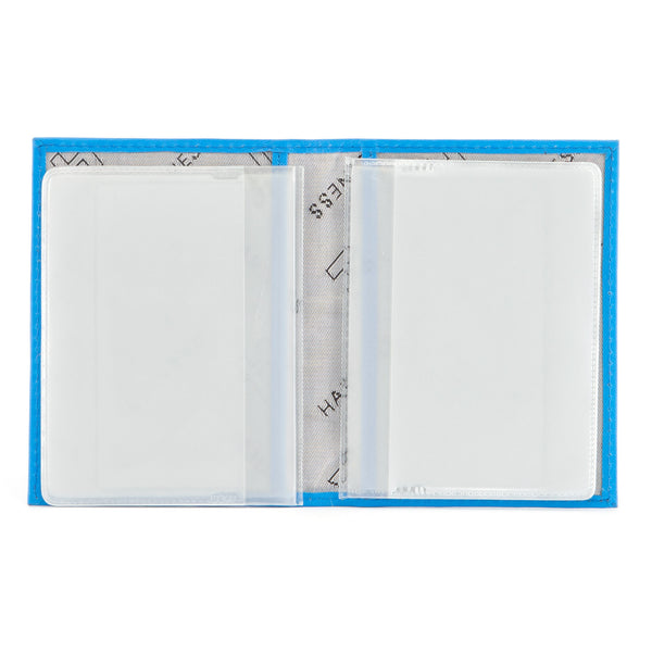 5005 21 - Leather Credit Card Holder with Plastic Inserts