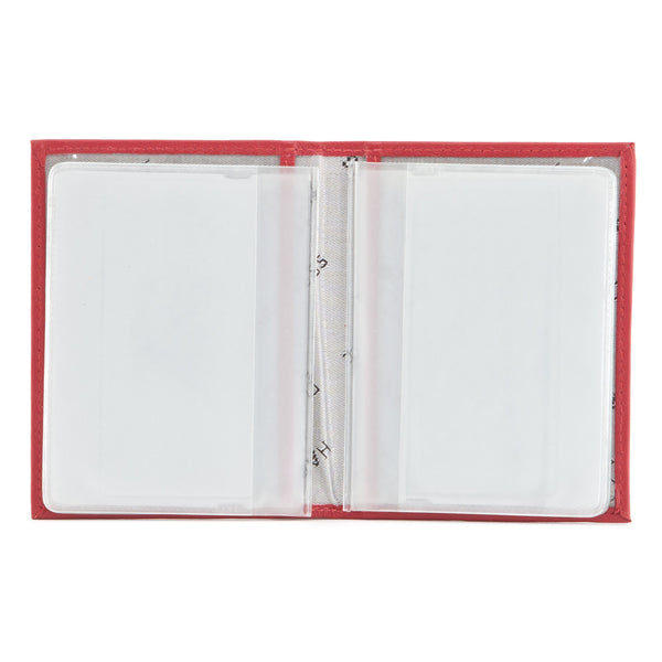 5005 21 - Leather Credit Card Holder with Plastic Inserts