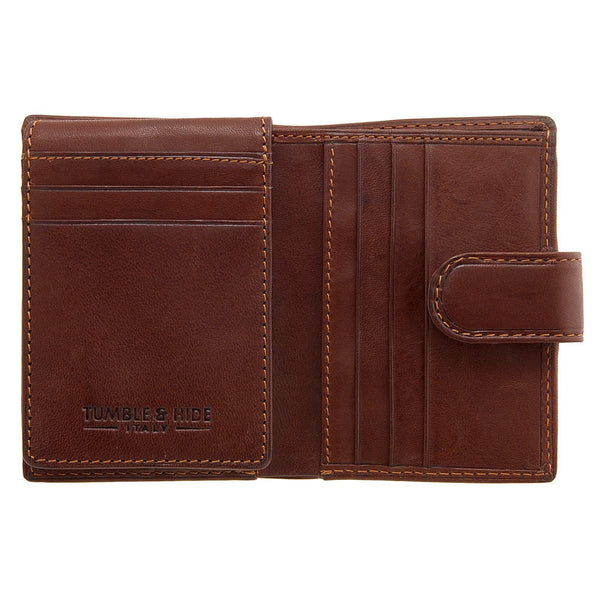 5006 THV - Italian Leather Credit Card Holder with Tab