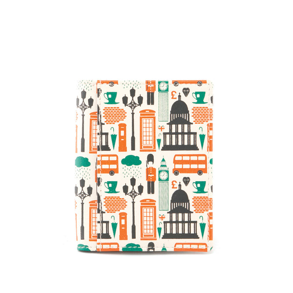 5017LD 17 - Leather London Print Credit Card Holder