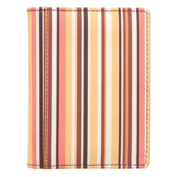 5017S 17  - Leather Stripes Print Credit Card Holder