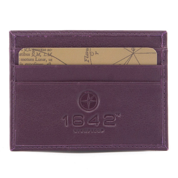 5028 17 - Slim Leather Credit Card Holder with ID Window