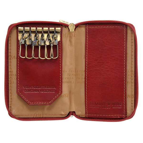 5209 THV - Italian Leather Zip Around Keycase