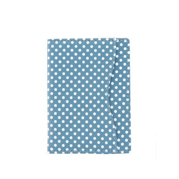 5307P 17 21 - Leather Polka Print Travel Pass Holder