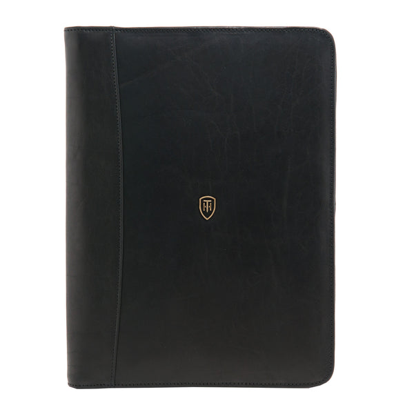 6206 THV - The Lucera Italian Leather A4 Zip Round Conference Folder