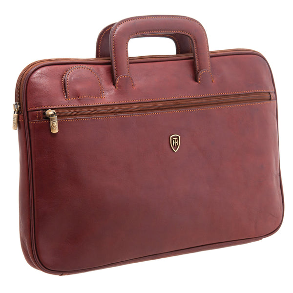 6207 THV - The Pienta Italian Leather Drop Handle Folio