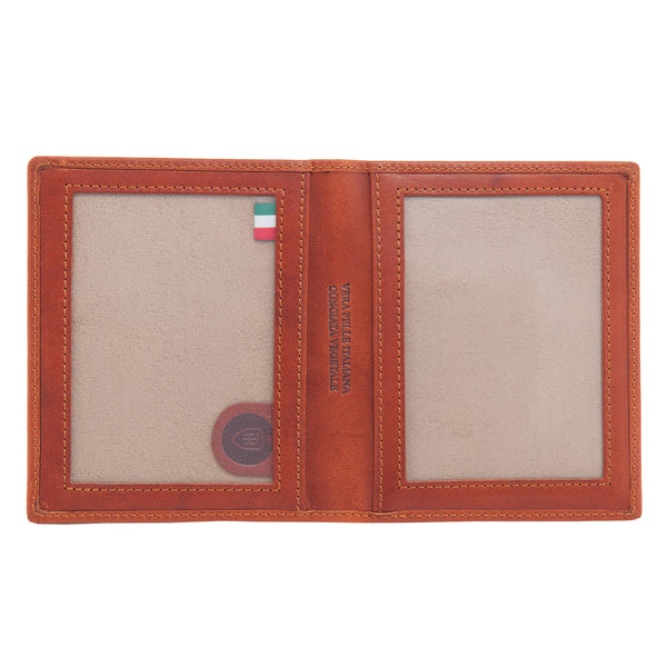 6802 THV - Italian Leather Double Photo Frame