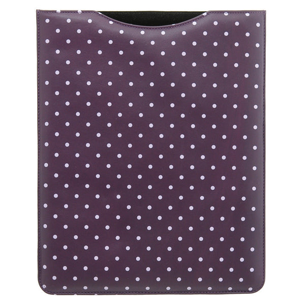 6907P 17 - Leather Polka Print iPad Sleeve