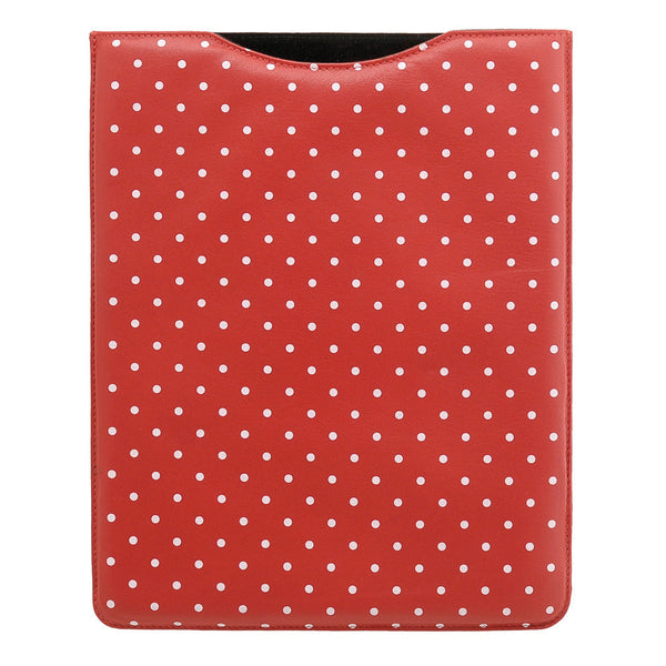 6907P 17 - Leather Polka Print iPad Sleeve
