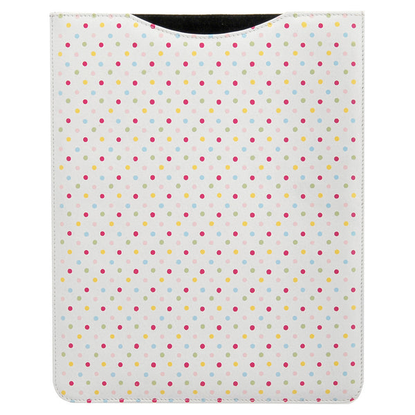 6907P 17 - Leather Polka Print iPad Sleeve