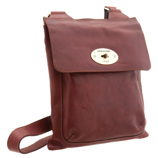 8101 THV - The Sorrento Italian Leather Flap Over Across Body Bag