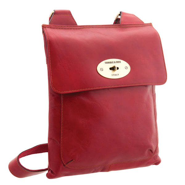 8101 THV - The Sorrento Italian Leather Flap Over Across Body Bag