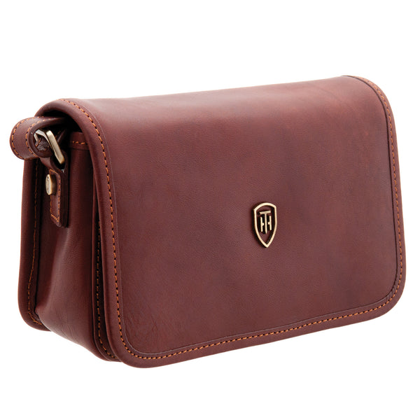 8120 THV - The Casoni Italian Leather Flap Over Bag