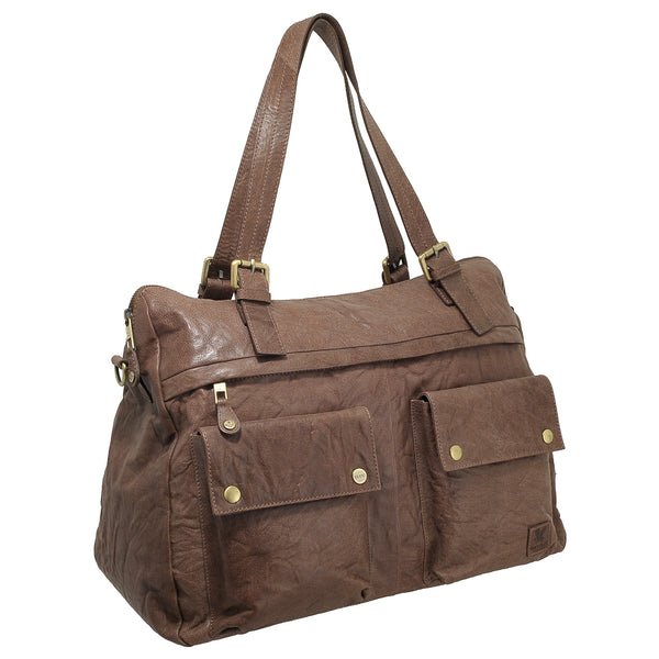 DMB 9 - The Detour Trenton Leather Overnight Bag