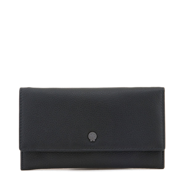 Y1030 - Large Flap Over Leather Purse