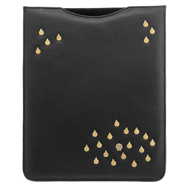 Y6907 T - Leather Ipad Sleeve With Metal Tear Detail