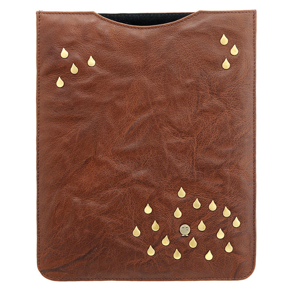 Y6907 T - Leather Ipad Sleeve With Metal Tear Detail