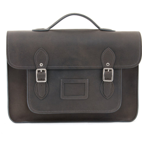 YB101 - The Bixby 15.5" Hunter Leather Satchel Bag