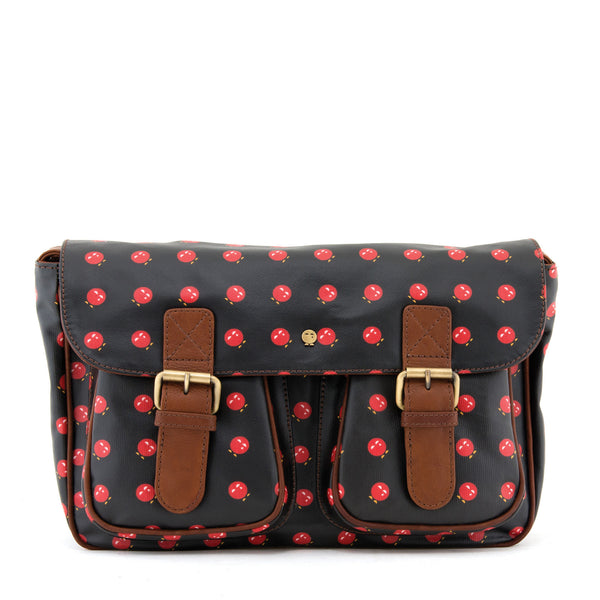 YB120 - The Monaghan Yoshi Print Leather Satchel Bag