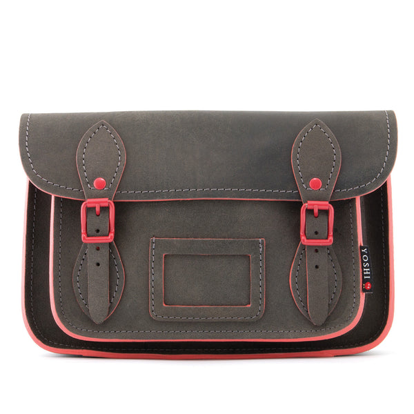 YB127 CST - The Darcy 10.5" Contrast Leather Satchel by Yoshi
