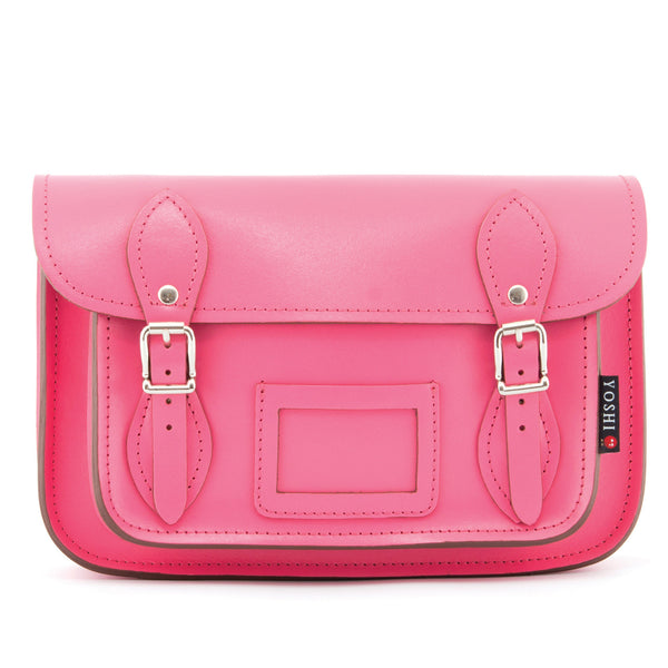 YB127  - The Darcy 10.5" Plain Leather Satchel by Yoshi