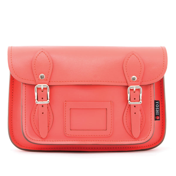 YB127  - The Darcy 10.5" Plain Leather Satchel by Yoshi