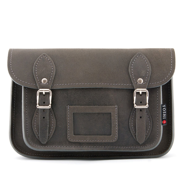YB127 - The Darcy 10.5" Hunter Leather Satchel by Yoshi