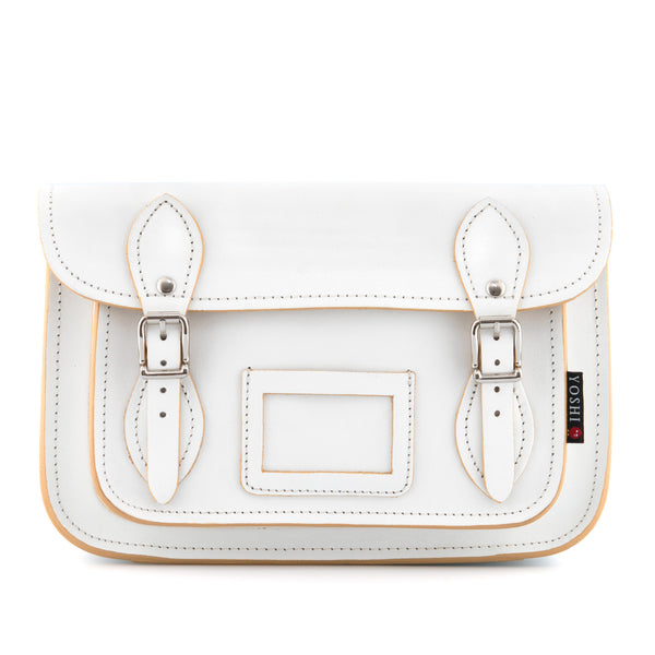 YB127  - The Darcy 10.5" Plain Leather Satchel by Yoshi