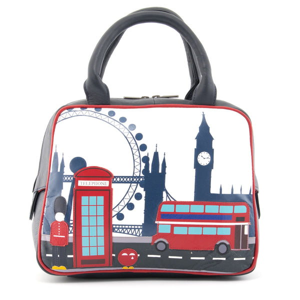 YB70 LONDON - The London Applique Leather Grab Bag
