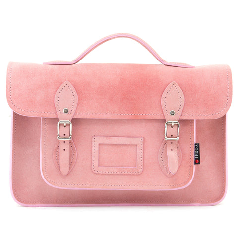 YB84 - The Belforte 14" Hunter Leather Satchel by Yoshi