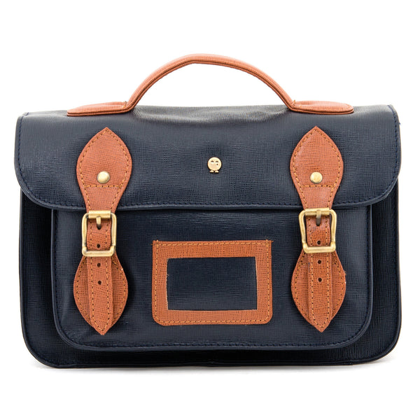 YB85 CRG - The Dewhurst 10.5" Cross Grain Leather Satchel by Yoshi