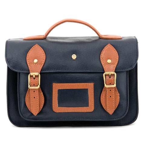 YB85 CRG - The Dewhurst 10.5" Cross Grain Leather Satchel by Yoshi