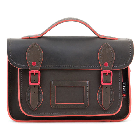 YB85 CST - The Dewhurst 10.5" Contrast Leather Satchel by Yoshi