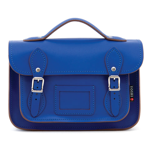 YB85  - The Dewhurst 10.5" Plain Leather Satchel by Yoshi
