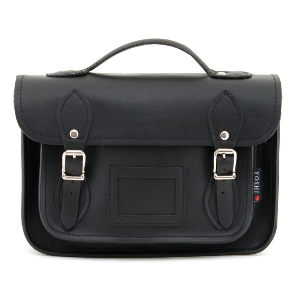 YB85  - The Dewhurst 10.5" Plain Leather Satchel by Yoshi