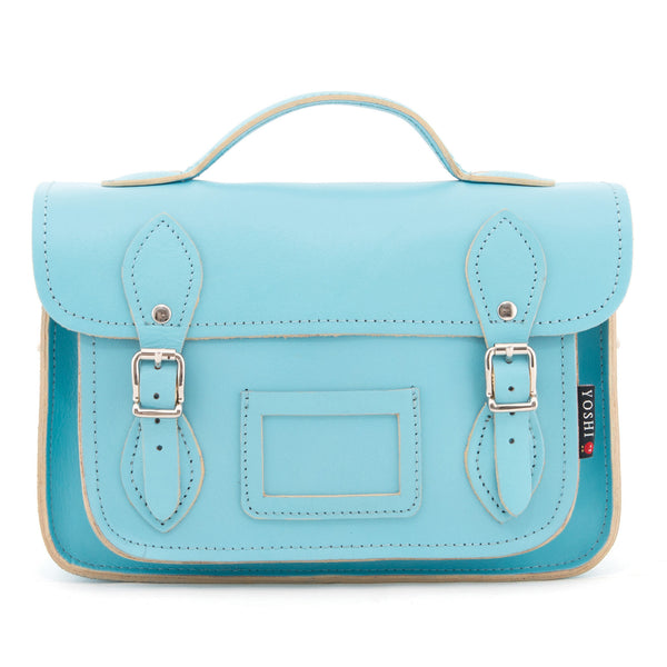 YB85  - The Dewhurst 10.5" Plain Leather Satchel by Yoshi