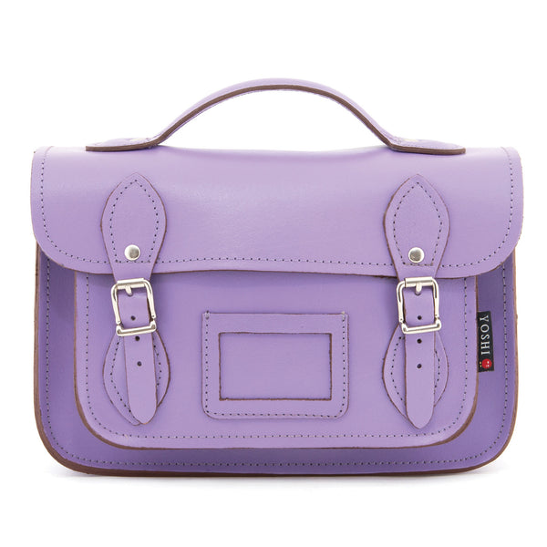 YB85  - The Dewhurst 10.5" Plain Leather Satchel by Yoshi