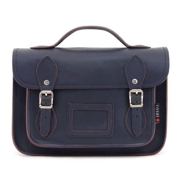 YB85  - The Dewhurst 10.5" Plain Leather Satchel by Yoshi